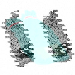 Web Foot Wet Mop Head, Shrinkless, Cotton/synthetic, Green, Medium, 6/carton